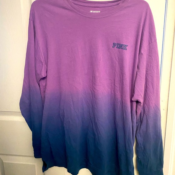 PINK Victoria's Secret Tops - Victoria’s Secret PINK Purple Ombre Shirt